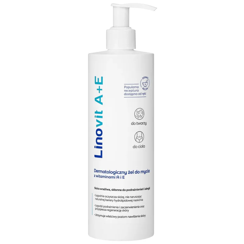 Linovit A+E, gel dermatologic de spălare cu vitamine, 400 ml — preț și oferte