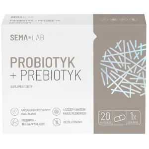 SEMA Lab Probiotic + Prebiotic, 20 capsule