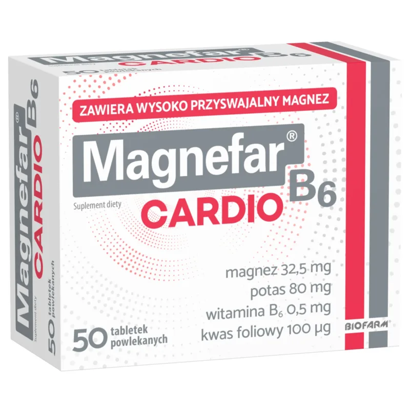 Magnefar B6 Cardio, 50 comprimate BIOFARM — preț și oferte