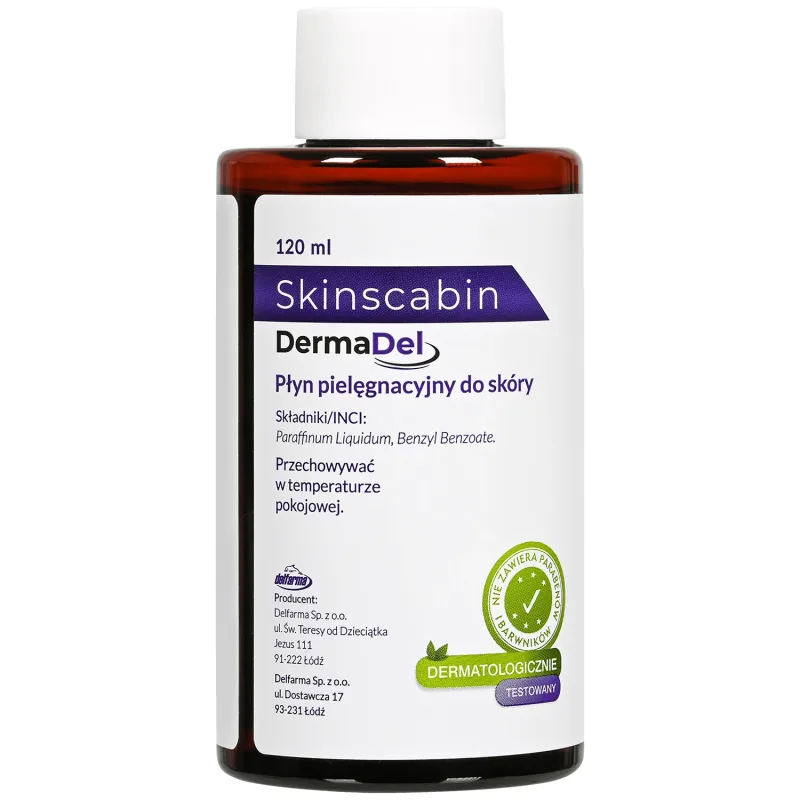 SkinScabin, lichid pentru îngrijirea pielii, 120 ml Delpharm Lille Sas — preț și oferte