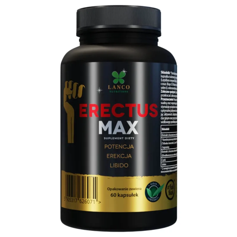 Lanco Nutritions Erectus Max, 60 capsule — preț și oferte
