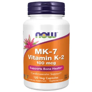 Now Foods MK-7 Vitamina K-2 100 µg, vitamina K, 120 capsule