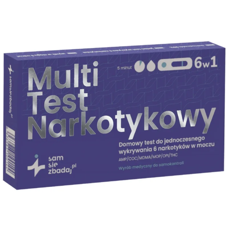 Examinează-te Multi Drug Test 6in1, test la domiciliu pentru detectarea a 6 medicamente în urină, 1 buc Integra — preț și oferte