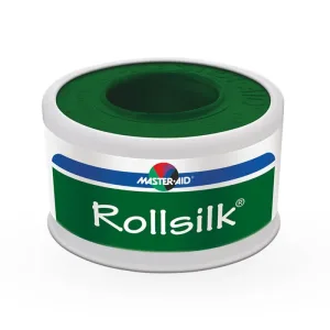 Banda adeziva Rolsilk, 5m x 2.50cm, Master Aid