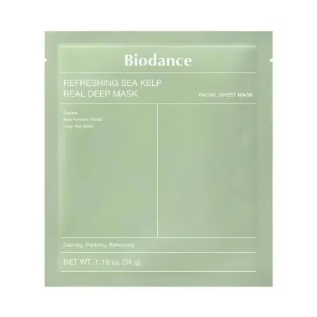 Masca cu alge marine Refreshing Sea Kelp Real Deep Mask, 34 g, Biodance — preț și oferte