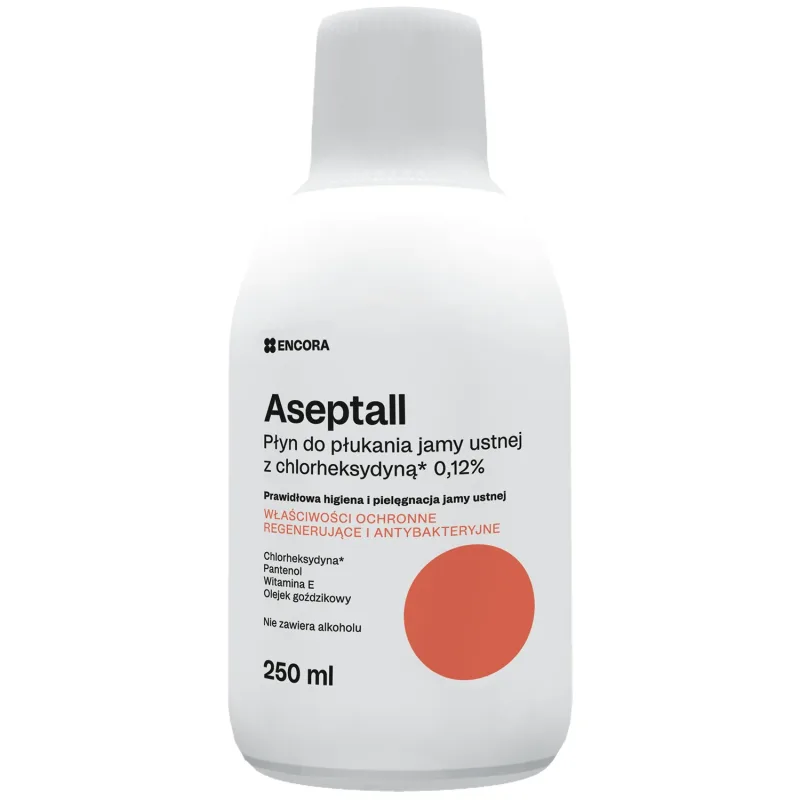 Aseptall, apă de gură cu clorhexidină 0,12%, 250 ml Encora — preț și oferte