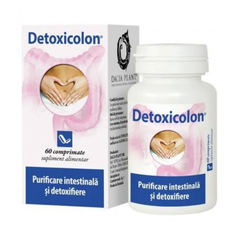 Detoxicolon, 60 comprimate, Dacia Plant — preț și oferte