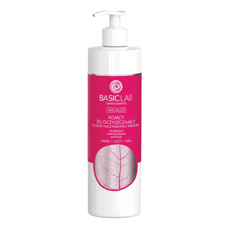 BasicLab Micellis, gel de curățare calmant pentru piele vasculară și sensibilă, 300 ml — preț și oferte