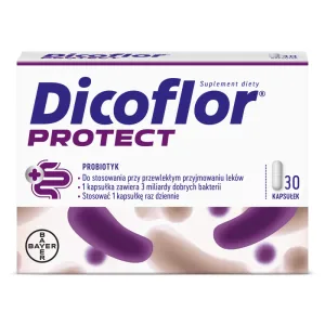 Dicoflor Protect (fost Dicoflor 3), pentru copii de la 3 ani și adulți, 30 capsule