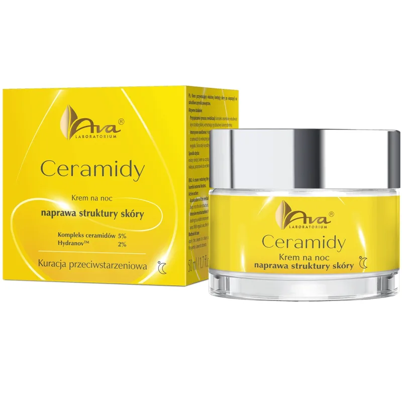 Ava Ceramides, cremă pentru repararea texturii pielii, cremă de noapte, 50 ml — preț și oferte