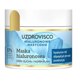 Uzdrovisco Hyaluronic Saturation, mască hialuronică, piele uscată și normală, 40 ml