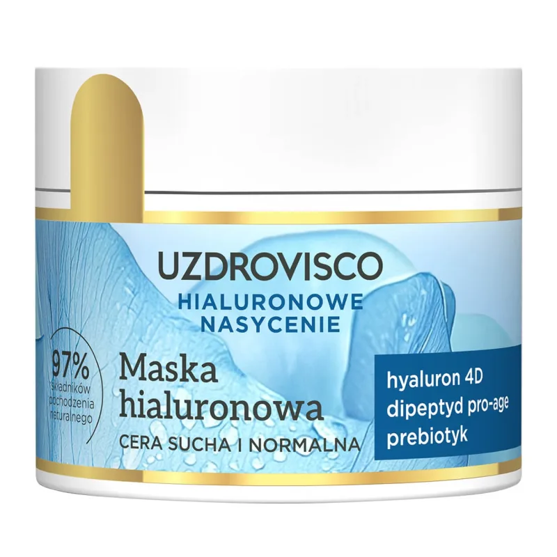 Uzdrovisco Hyaluronic Saturation, mască hialuronică, piele uscată și normală, 40 ml — preț și oferte