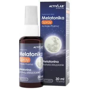 ActivLab Pharma Melatonika, spray, fără zahăr, aromă de mentă, 30 ml