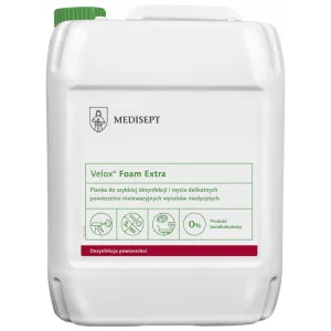 Medisept Velox Foam Extra, spumă pentru curățarea și dezinfectarea suprafețelor, 5 l