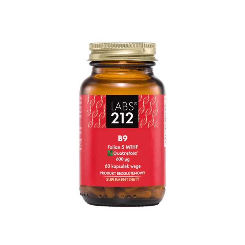 Labs212 B9 Folat 5-MTHF, acid folic, 60 capsule — preț și oferte