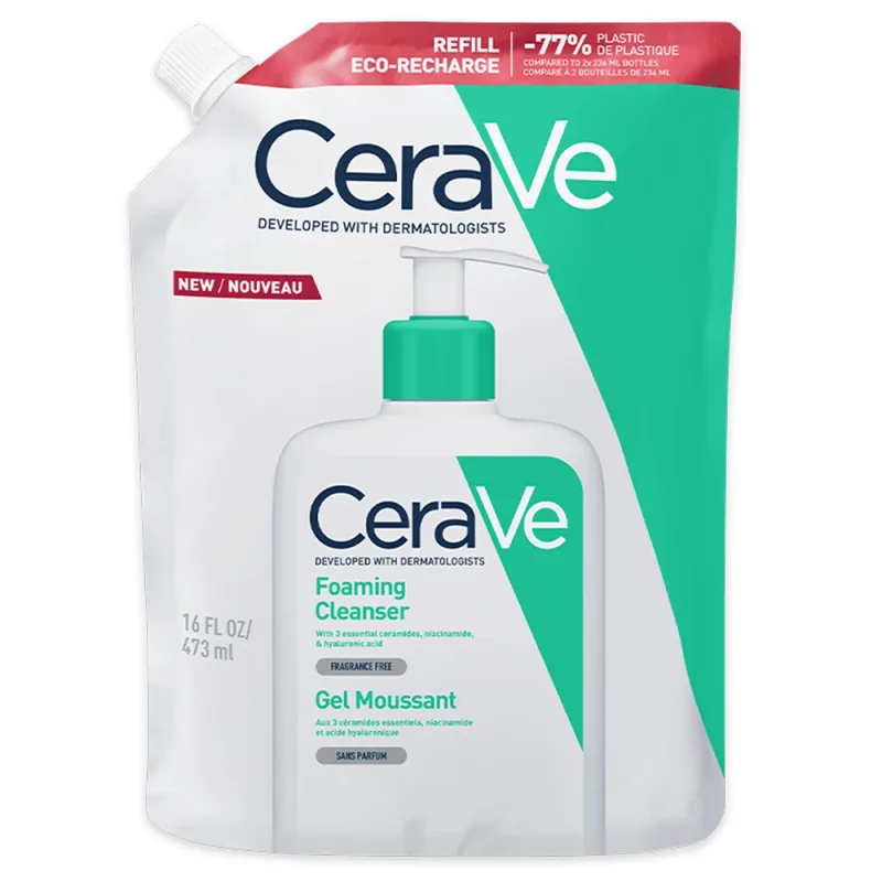 CeraVe, gel de curățare cu ceramide, piele normală și grasă, stoc, 473 ml — preț și oferte