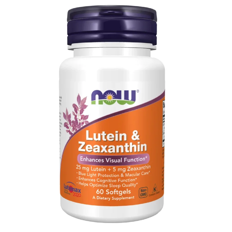 Now Foods Lutein & Zeaxanthin, luteină și zeaxantină, 60 capsule — preț și oferte