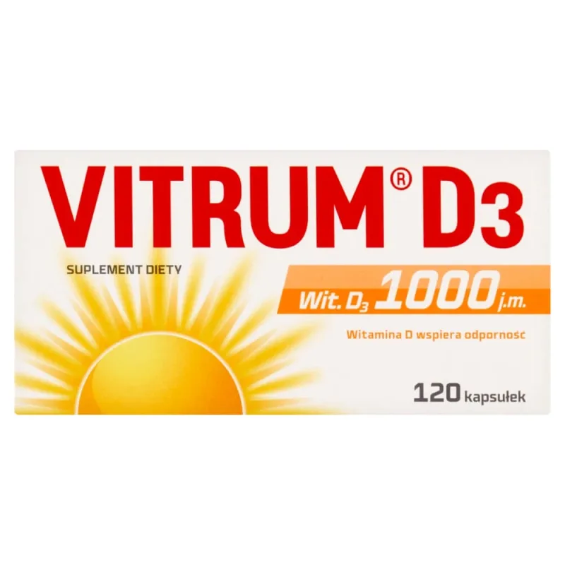 Vitrum D3, vitamina D 1000 UI, 120 capsule — preț și oferte