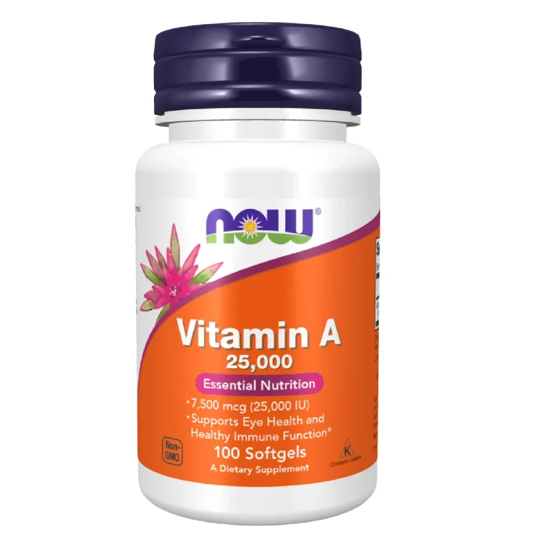 Now Foods Vitamina A 25000 UI, vitamina A, 100 capsule — preț și oferte