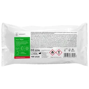 Medisept Velox Wipes, șervețele cu alcool pentru curățarea și dezinfectarea suprafețelor, refill, 100 bucăți