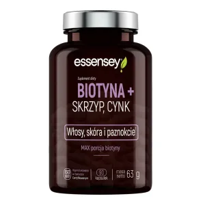 Essensey Biotină, coada calului, zinc, 90 capsule
