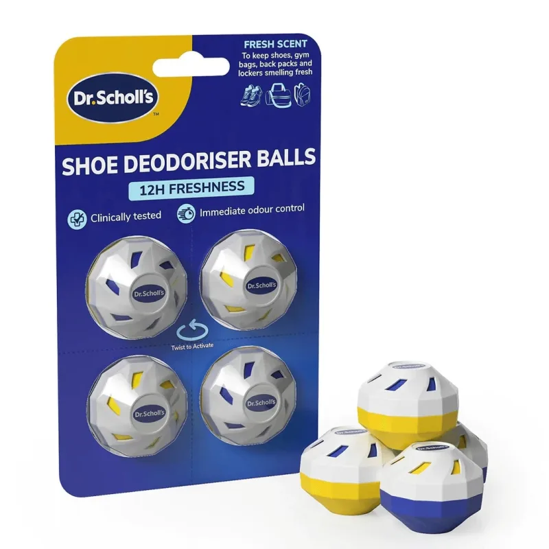 Dr. Scholl's, bile deodorante pentru pantofi, 4 bucăți — preț și oferte