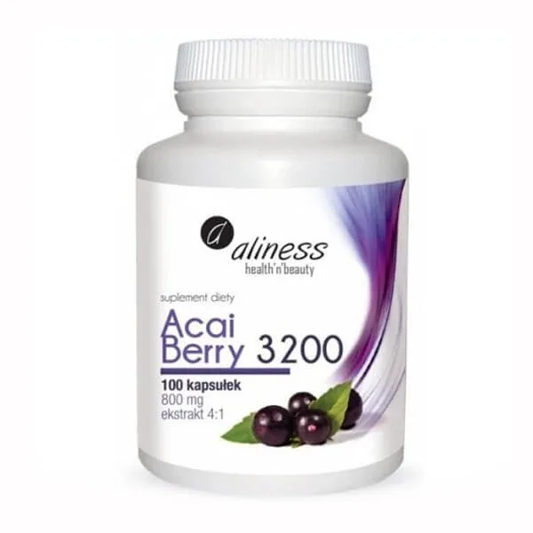 Aliness Acai Berry 3200, 100 capsule vegetale — preț și oferte