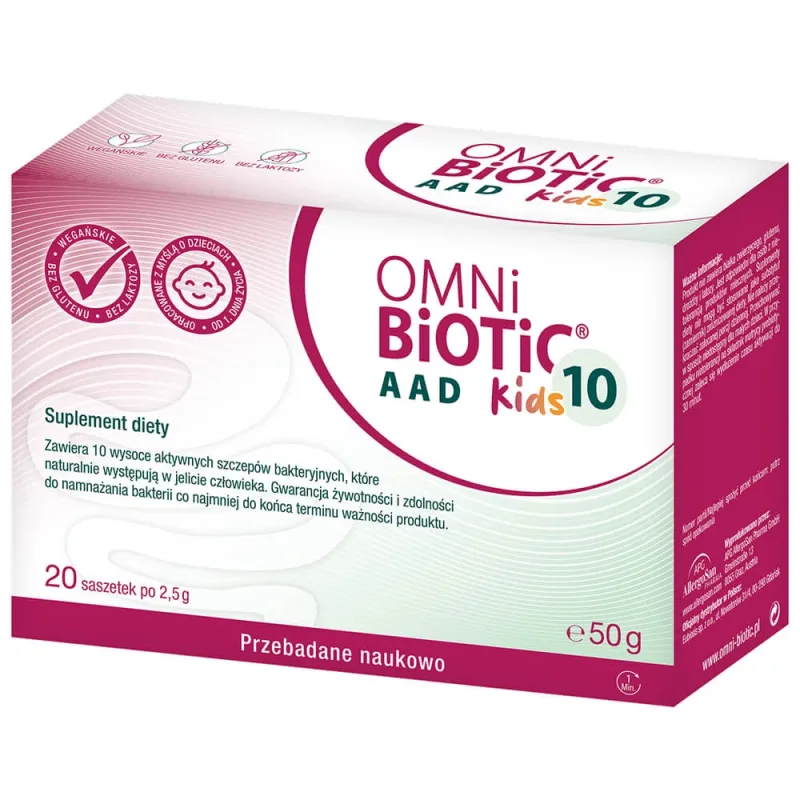 OmniBiotic 10 AAD Kids, pulbere, 2,5 g x 20 plicuri Institut AllergoSan — preț și oferte