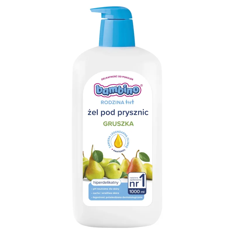 Bambino Family, gel de duș, pară, 1l — preț și oferte