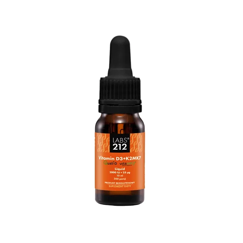 Labs212 Vitamina D3 + K2MK7 lichid, picături, 10 ml — preț și oferte