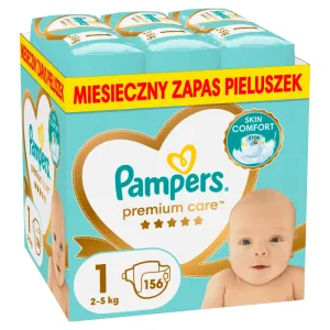 Pampers Premium Care, scutece mărimea 1, 2-5 kg, 156 buc