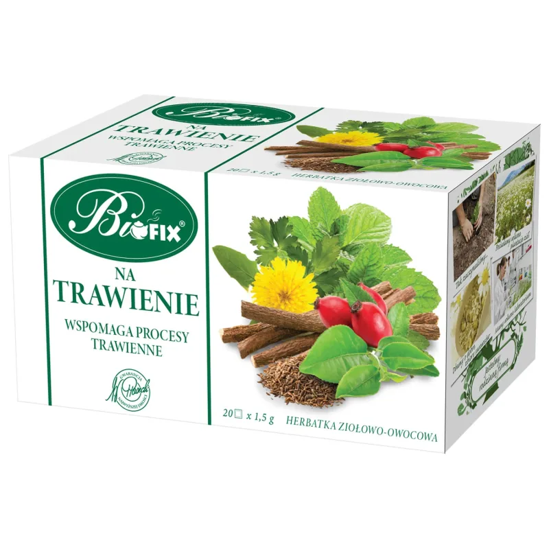 Bi Fix Na Trawienie, ceai de plante și fructe, 1,5 g x 20 pliculețe — preț și oferte