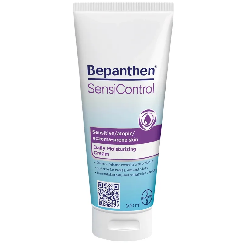 Bepanthen SensiControl, cremă hidratantă zilnică pentru bebeluși, copii și adulți, piele atopică, 200 ml — preț și oferte