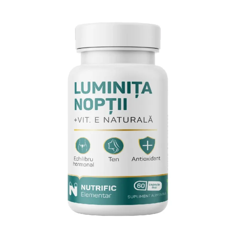 Luminita noptii cu Vitamina E, 60 capsule moi, Nutrific — preț și oferte