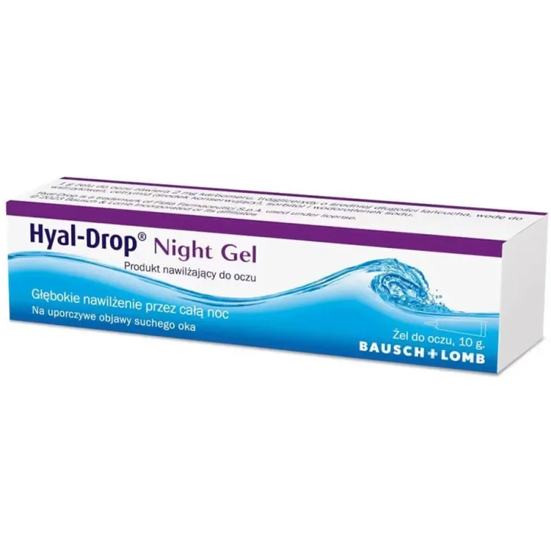 Hyal-Drop Night Gel, gel hidratant pentru ochi, 10 g BAUSCH & LOMB — preț și oferte