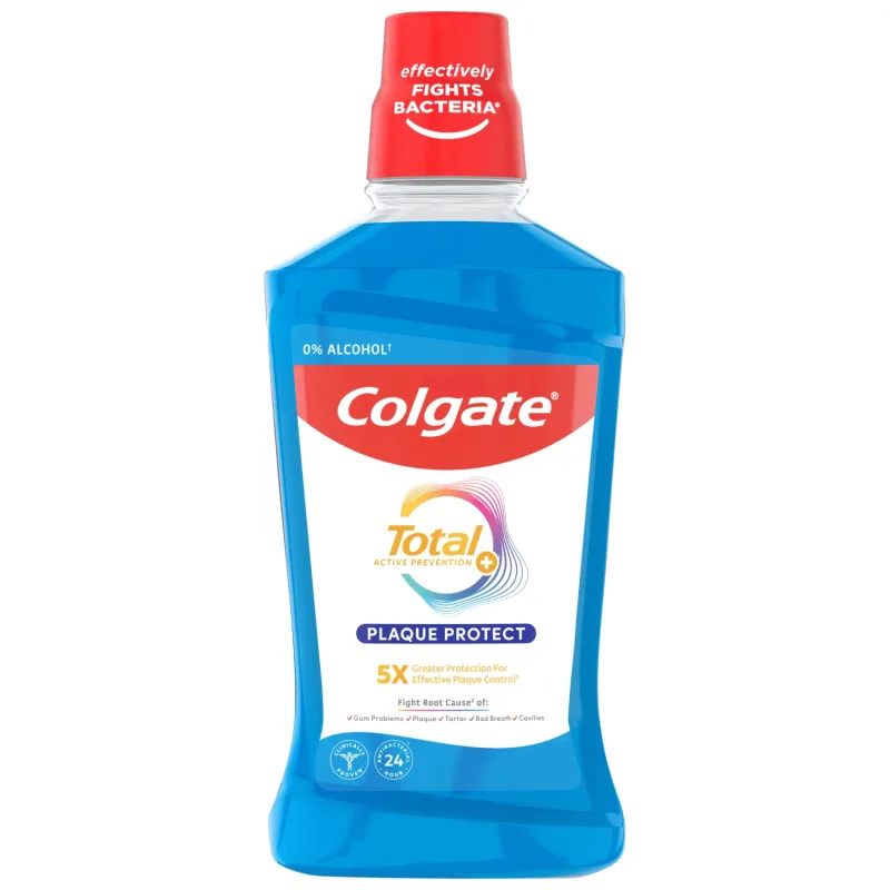 Colgate Total Plaque Protect apă de gură, 500 ml — preț și oferte