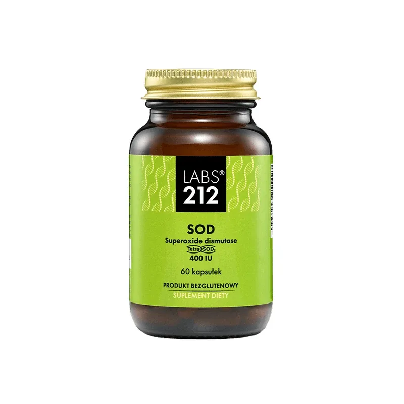 Labs212 SOD Superoxid dismutază, 60 capsule — preț și oferte