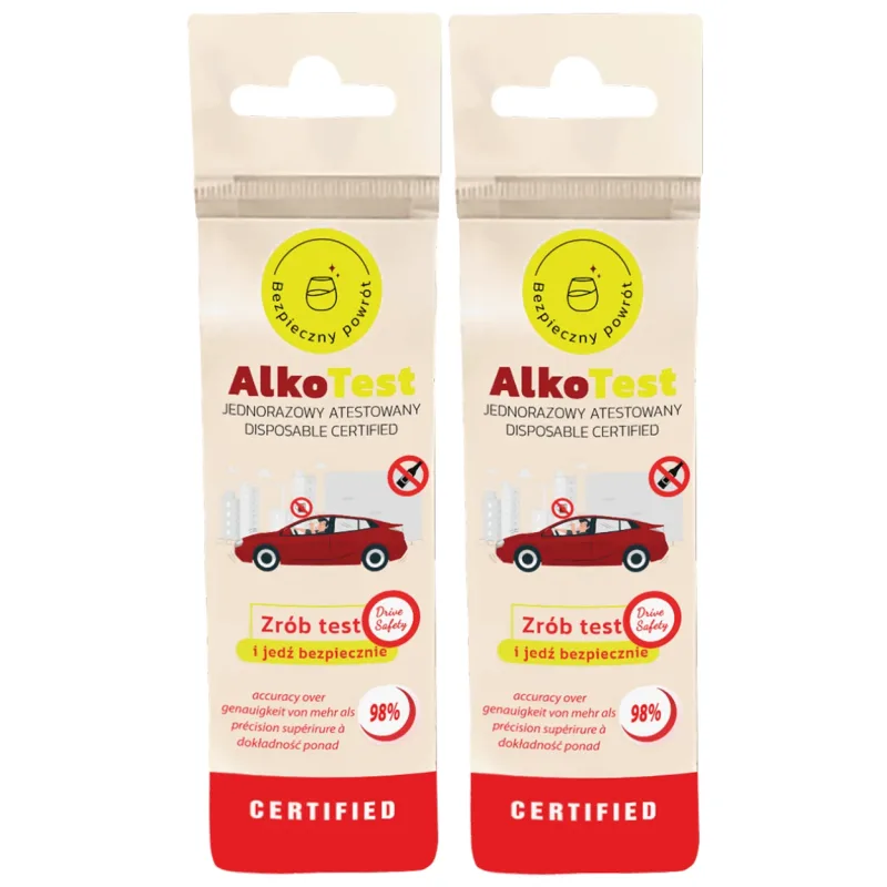 AlkoTest, alcooltest de unică folosință, 2 unități — preț și oferte