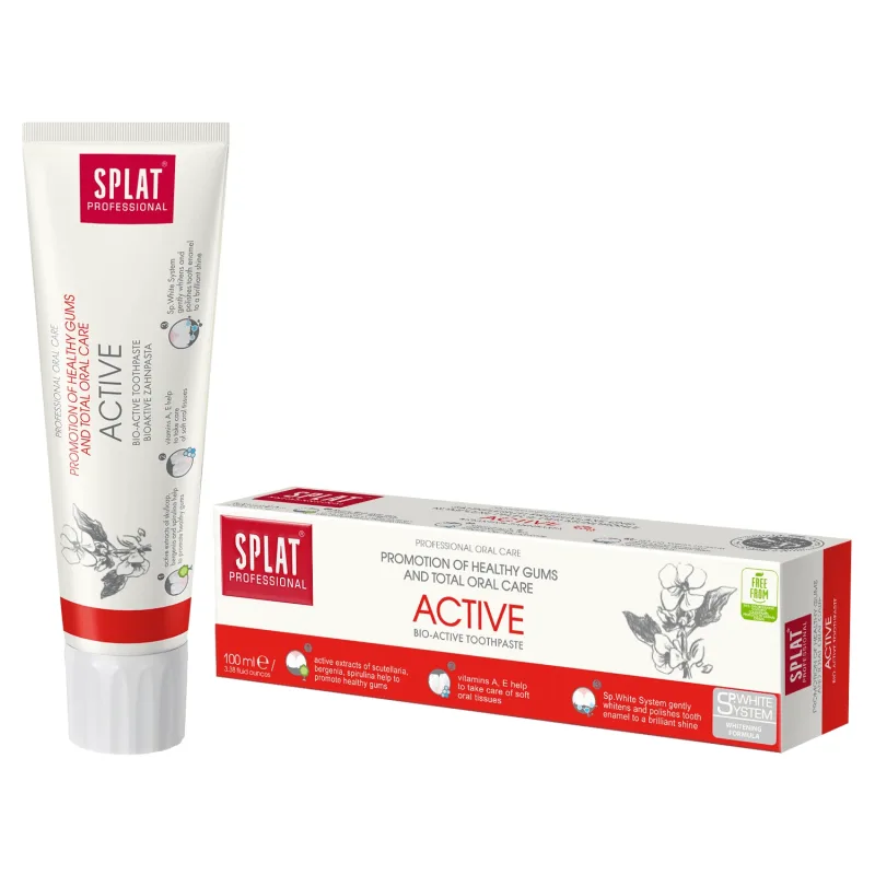 Splat Professional Active, pastă de dinți pentru albire și îngrijirea gingiilor, 100 ml — preț și oferte