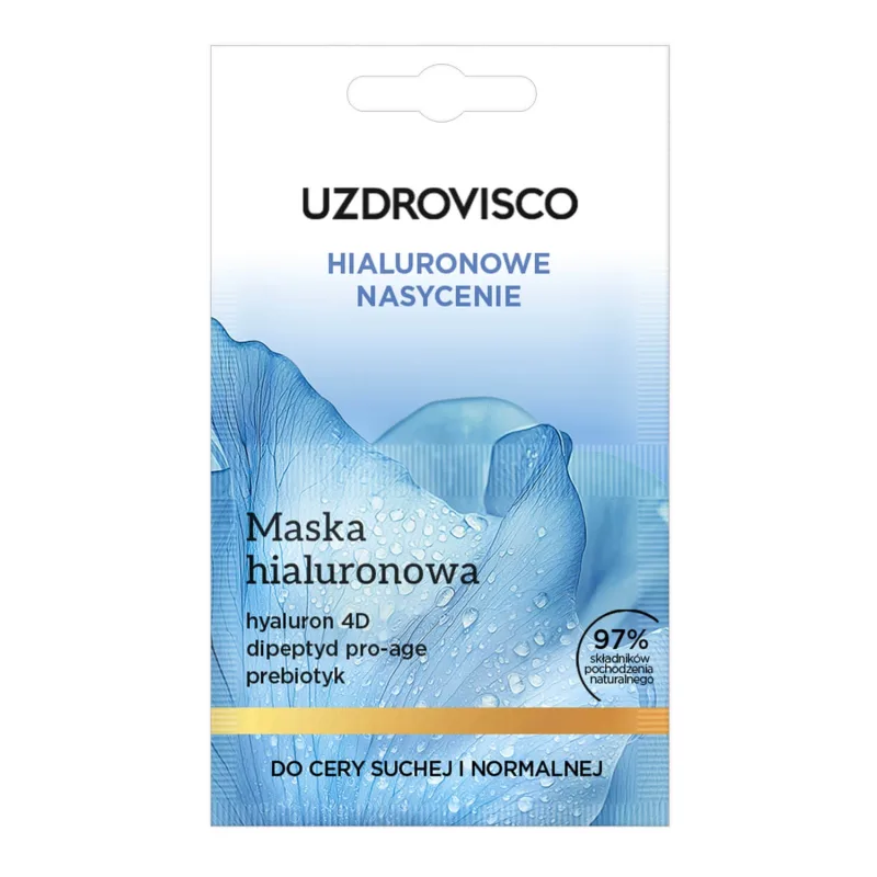 Uzdrovisco Hyaluronic Saturation, mască hialuronică, piele uscată și normală, 2 x 5 ml — preț și oferte