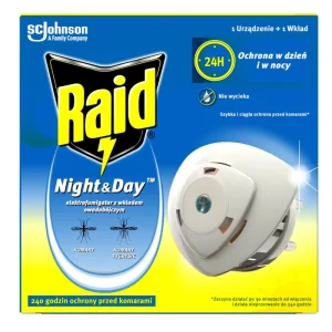Raid Night & Day insecticid electrofumigator cu cartuș înlocuibil, Johnson & Johnson