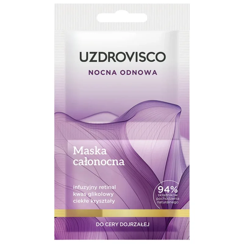 Uzdrovisco Night Rejuvenation, mască pentru toată noaptea, piele matură, 2 x 5 ml — preț și oferte