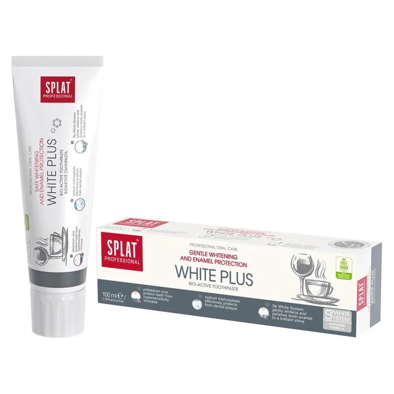 Splat Professional White Plus, pastă de dinți pentru albirea smalțului sensibil, 100 ml — preț și oferte