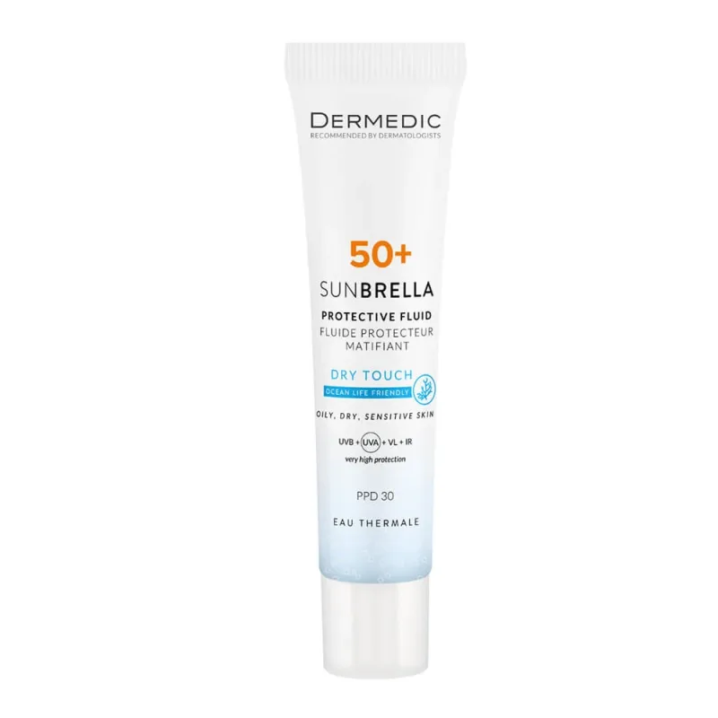 Dermedic Sunbrella, protecție solară matifiantă, SPF 50+, 40 ml — preț și oferte