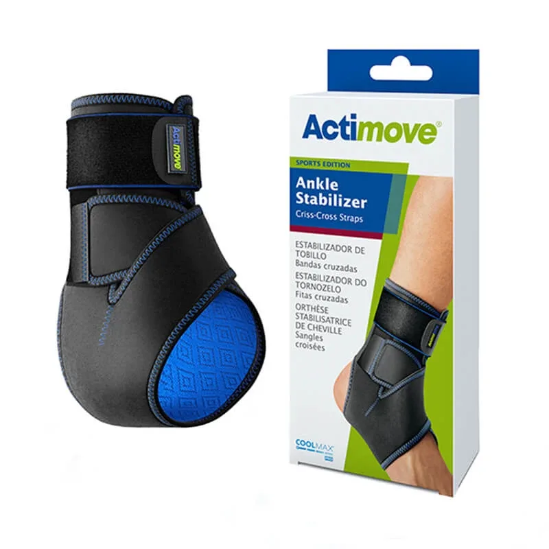 Actimove Sports Edition, stabilizator gleznă, negru, curele încrucișate, reglabil — preț și oferte
