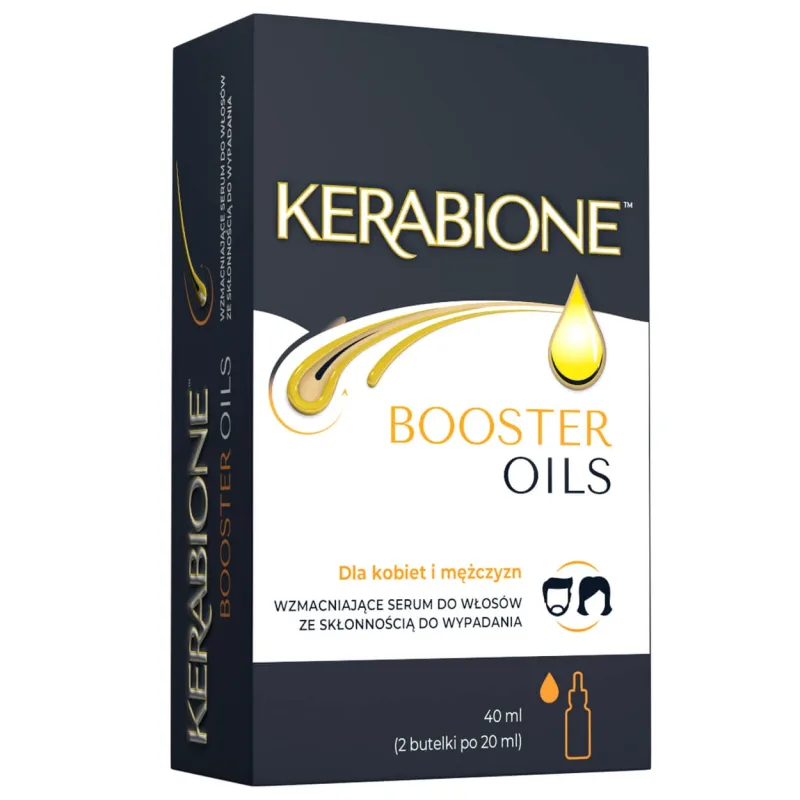 Kerabione Booster Oils, ser de întărire pentru părul cu tendință de cădere, 2 x 20 ml — preț și oferte