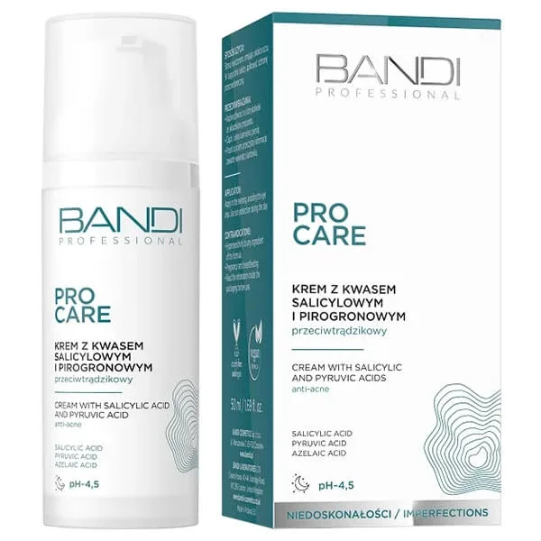 Bandi Pro Care, cremă anti-acnee cu acid salicilic și piruvic, 50 ml — preț și oferte