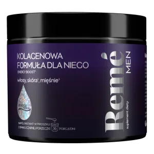 Reme Men Collagen Formula pentru bărbați, aromă de coacăze negre, 150 g