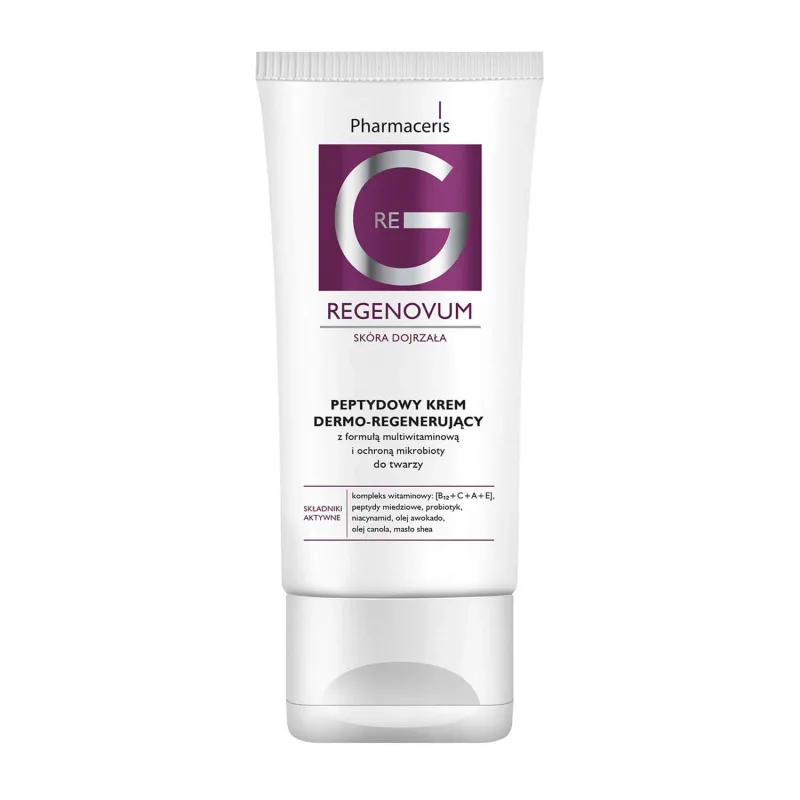 Pharmaceris G Regenovum, cremă peptidică dermo-regenerantă pentru față cu formulă multivitaminică, 50 ml — preț și oferte