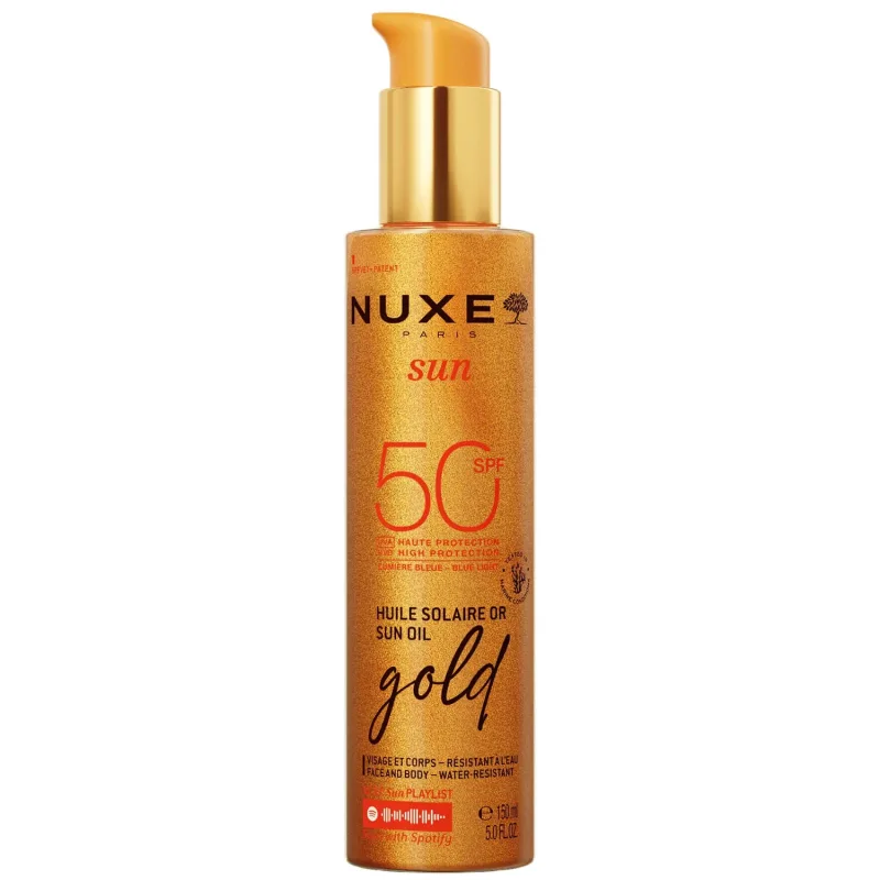 Nuxe Sun, ulei bronzant iluminator, spray, SPF 50, 150 ml — preț și oferte